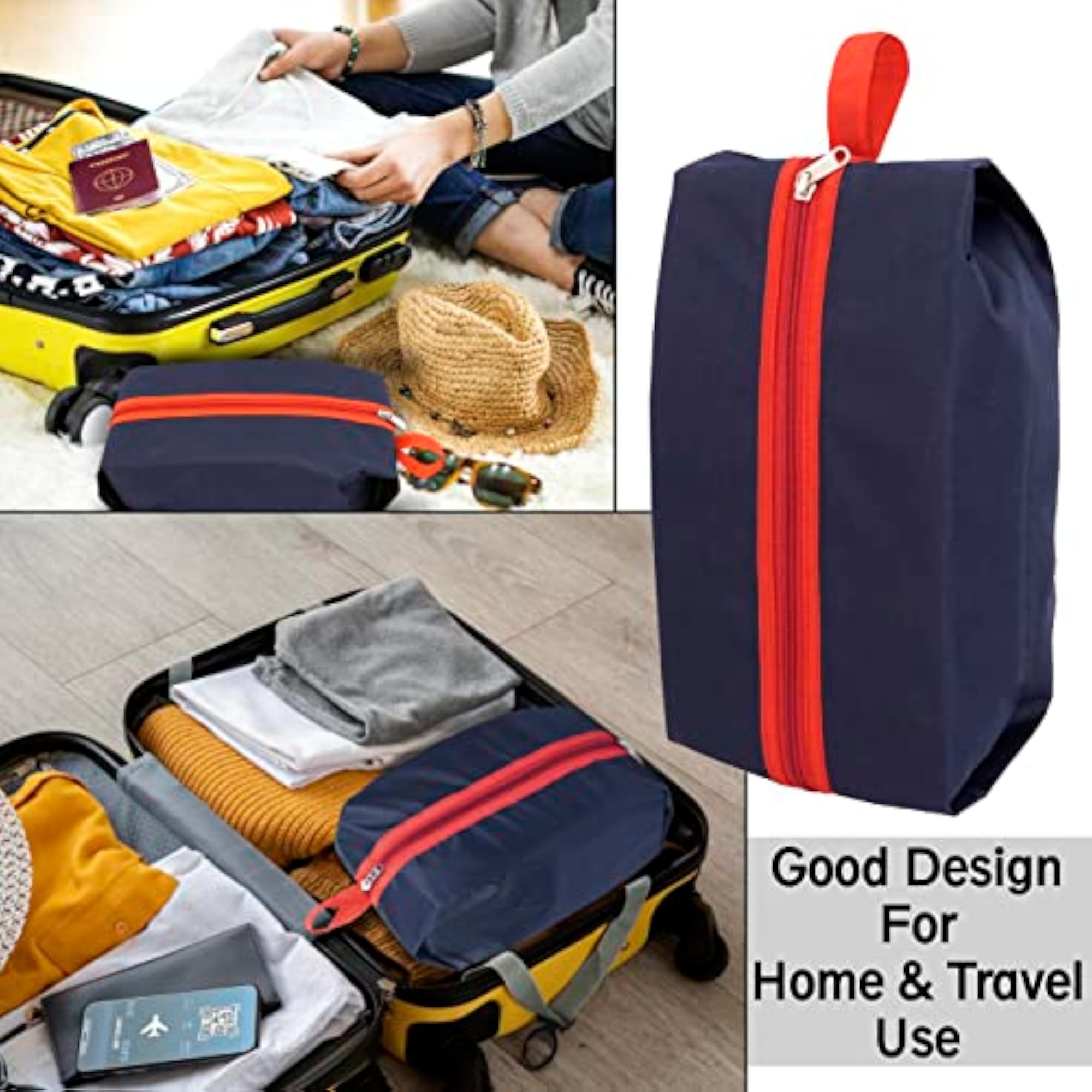Pack of 2 Reusable Shoe Bag for Travel